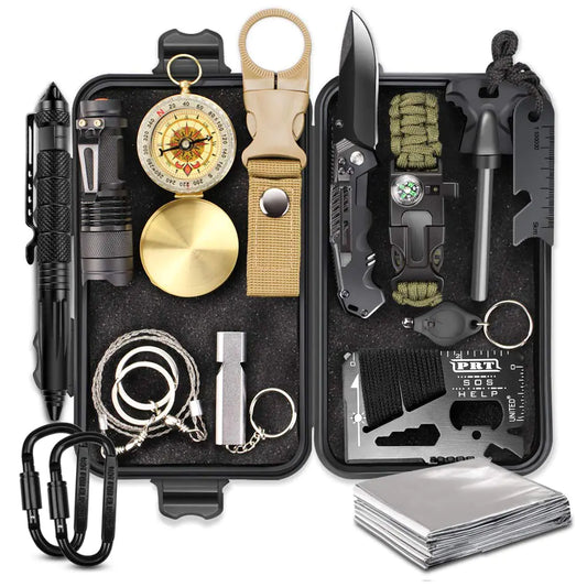 15 in 1 Outdoor Emergency Survival Kit
