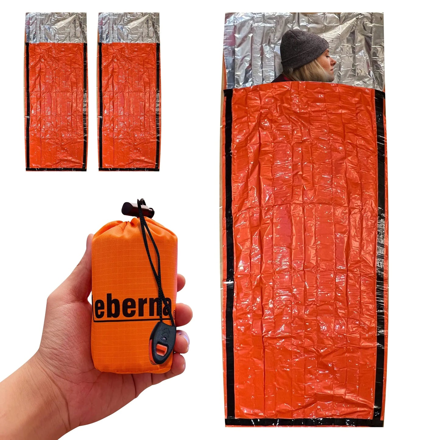 Emergency Survival Sleeping Bag – 2 Pack