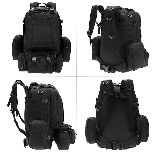 Stealth Angel Survival 50L Tactical Backpack – Black