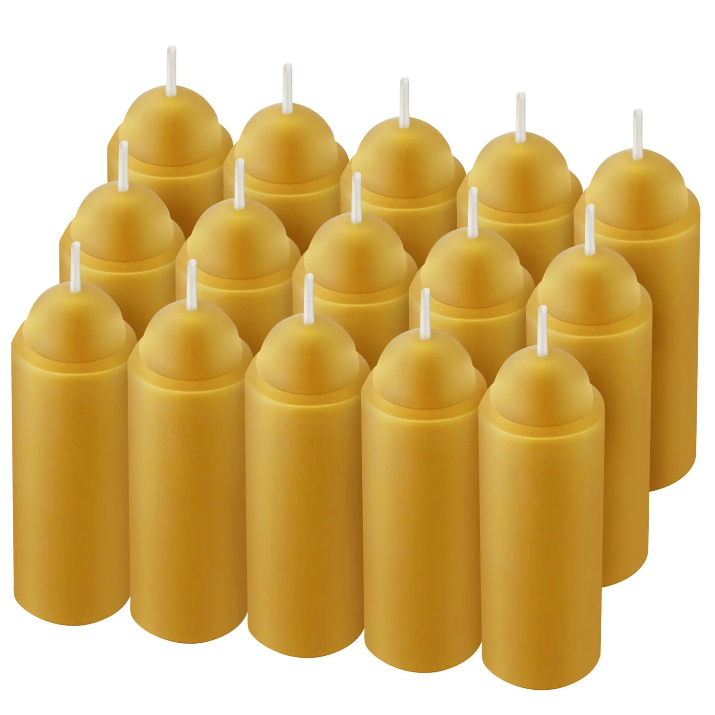 Dunkive Natural Beeswax Candles 15 Pcs