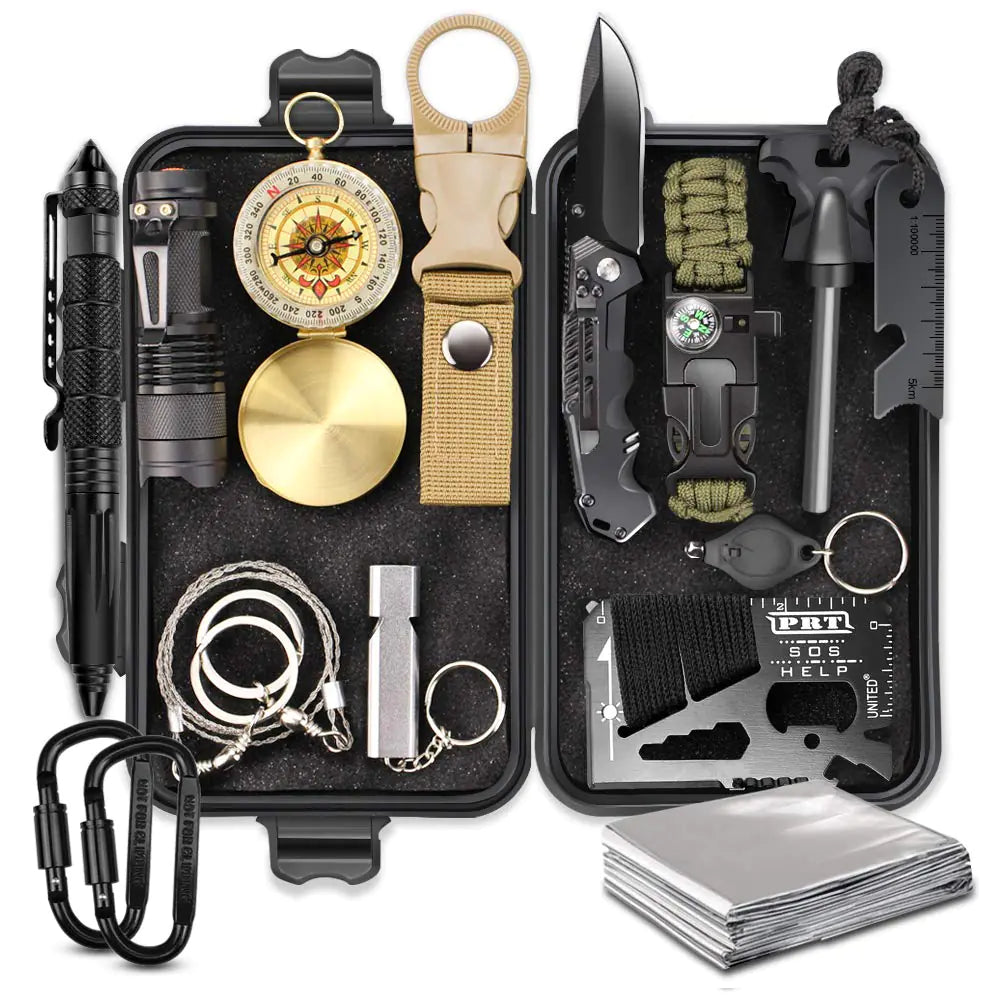 15 in 1 Outdoor Emergency Survival Kit