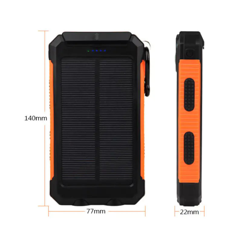 Jumbo 20,000mAh Waterproof Solar Power Bank